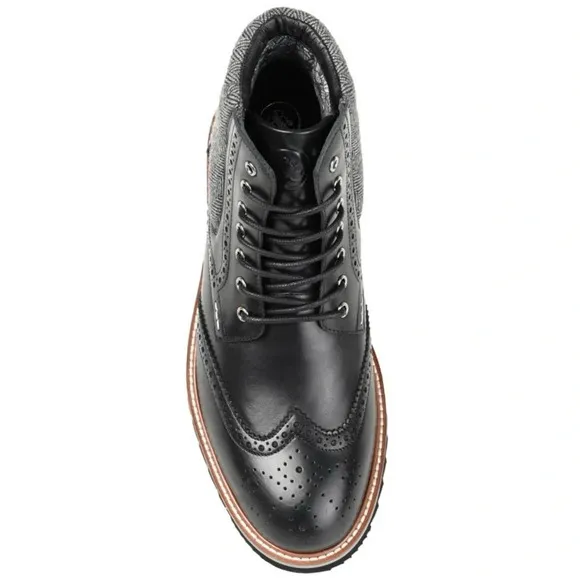 Thomas &amp; Vine Mens Rockland Tru Comfort Foam Lace-up Wingtip Ankle Boot. Sz: 10