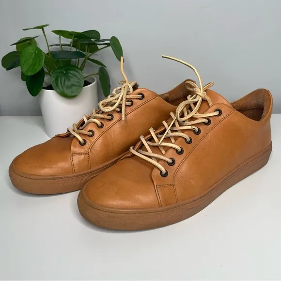Thursday Boot Company Premier Low Top Leather Sneakers Men’s 9.5 Tan Brown