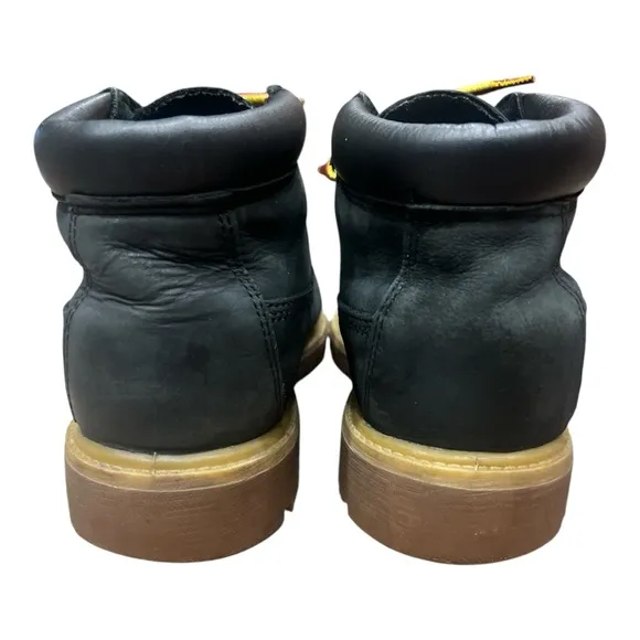 Timberland Black Boots with Yellow Laces Chukka boots Black SZ 10