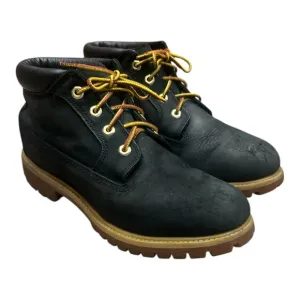 Timberland Black Boots with Yellow Laces Chukka boots Black SZ 10