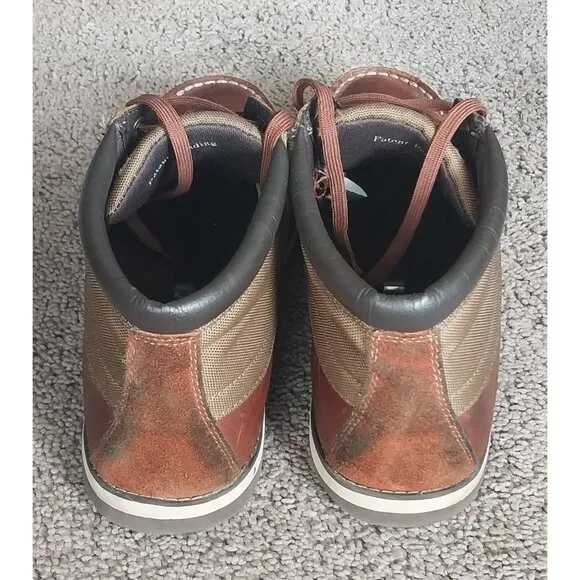 Timberland Men's Brown Leather Moc Toe Chukka Boots Size 12