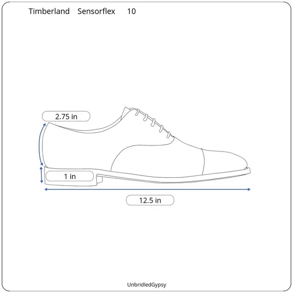 Timberland Sensorflex Comfort System Wingtip Hybrid Dress Tennis Shoe Size 10