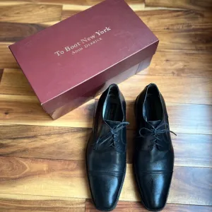 To Boot New York Adam Derrick Black Leather Men's Maxwell Dress SHOES 10