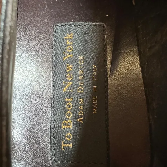 To Boot New York Adam Derrick Black Leather Men's Maxwell Dress SHOES 10