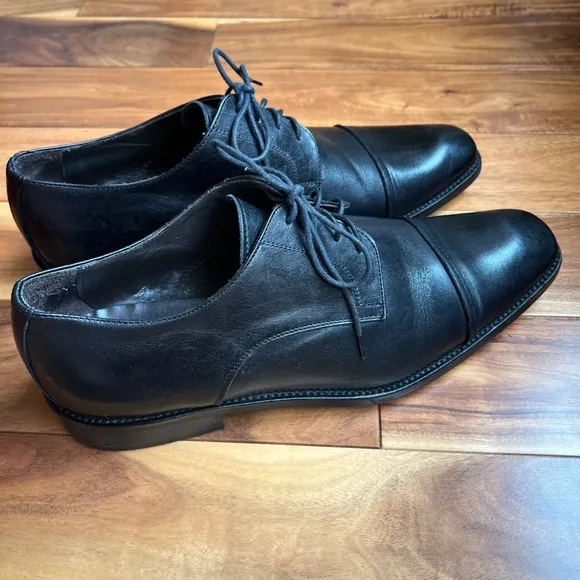 To Boot New York Adam Derrick Black Leather Men's Maxwell Dress SHOES 10