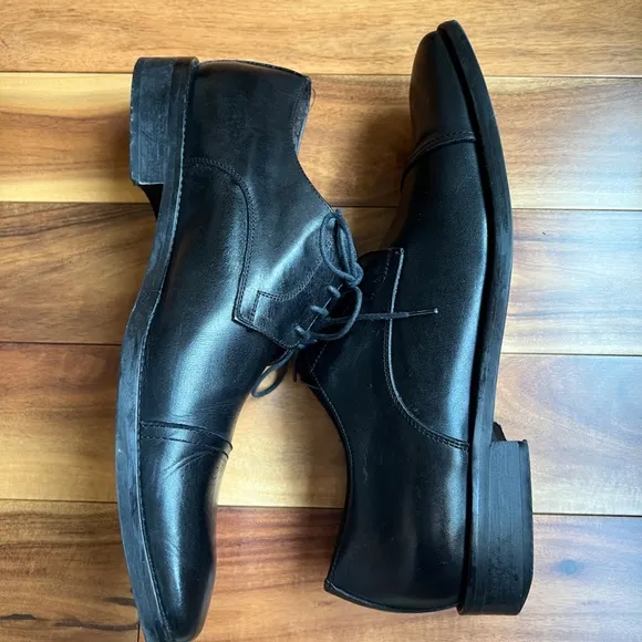 To Boot New York Adam Derrick Black Leather Men's Maxwell Dress SHOES 10