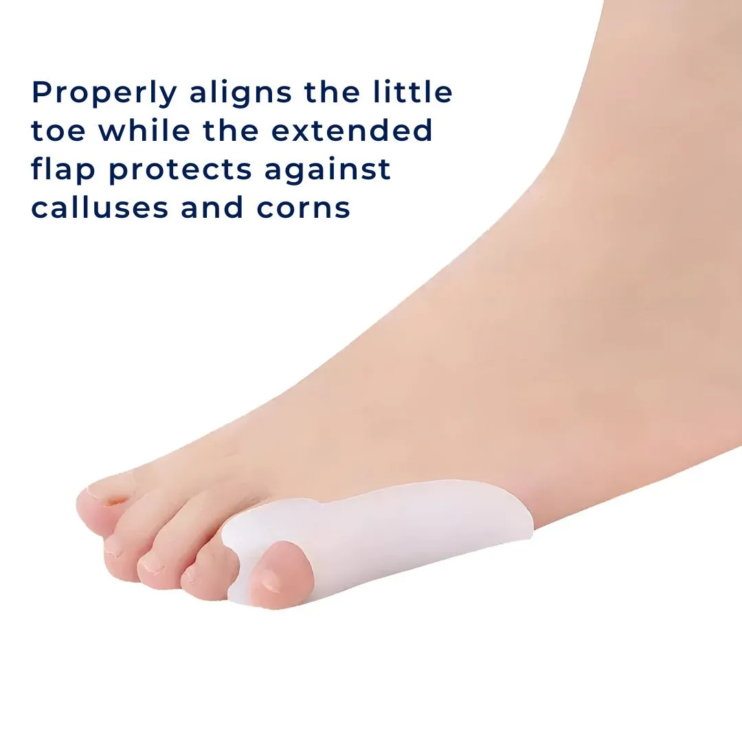 Toe Separator for Little Toe | Bunion Protection Gel for Misalignment & Pain Relief | BunionGuard Quintus Varus