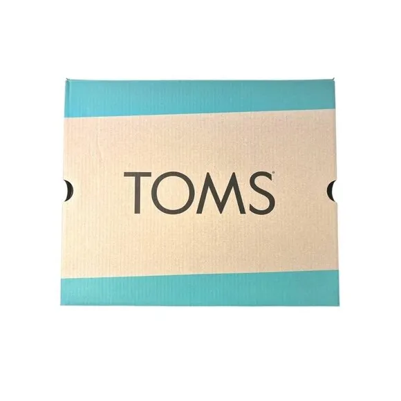 Toms Womens Gray Triple Band Peep Toe Ankle Straps Wedge Sandals Sz 10 NIB