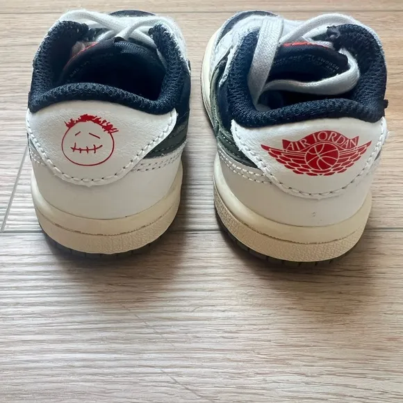 Travis Scott x Air Jordan 1 RetroLow OG SP TD 'Olive' Toddler Size 5C
