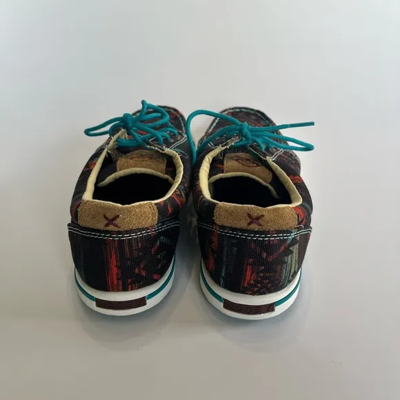 Twisted‎ X Hooey Women's Loper Patterned Sneakers Midnight Aztec 6.5 New Western