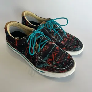 Twisted‎ X Hooey Women's Loper Patterned Sneakers Midnight Aztec 6.5 New Western