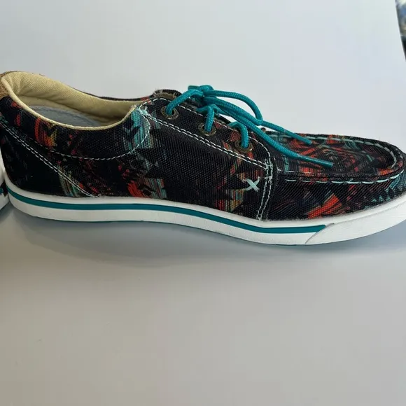 Twisted‎ X Hooey Women's Loper Patterned Sneakers Midnight Aztec 6.5 New Western
