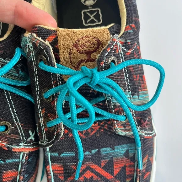 Twisted‎ X Hooey Women's Loper Patterned Sneakers Midnight Aztec 6.5 New Western