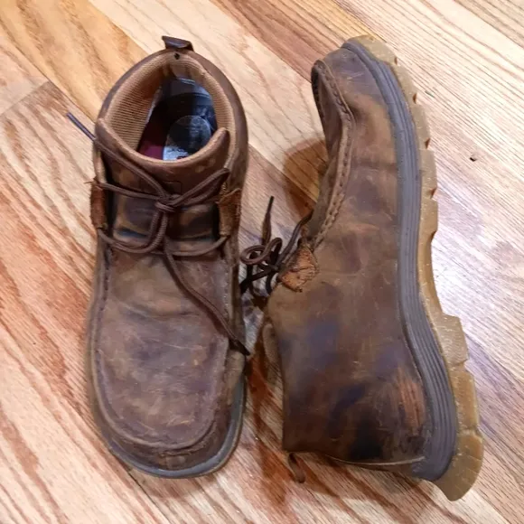 Twisted X Men's Chukka Oblique Toe Oiled Saddle Leather Shoes MFS0003 - Size 9.5