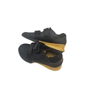 TYR L-1 Lifter Squat Sneakers Black Gold Dual Strap Mens 8.5