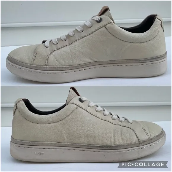 UGG Cali leather beige low trainer sneakers 12