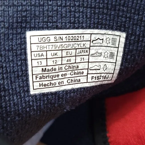 UGG Feli HyperWeave Trainer Lace-up Sneakers Navy Blue White 13