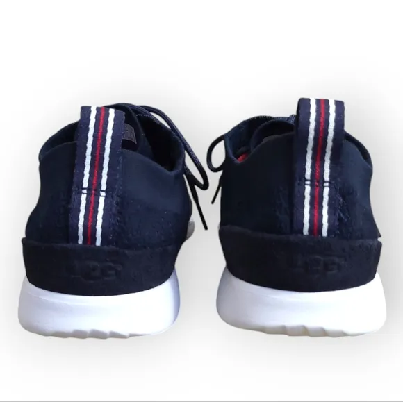 UGG Feli HyperWeave Trainer Lace-up Sneakers Navy Blue White 13