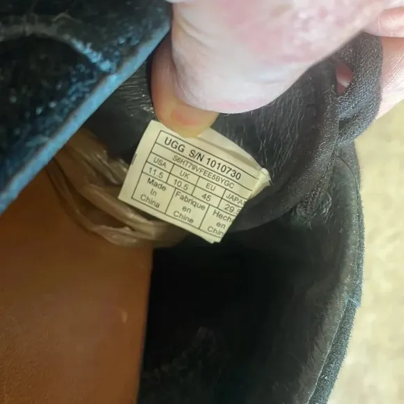 Ugg Hepner Black Woven Suede Sneakers