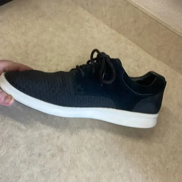 Ugg Hepner Black Woven Suede Sneakers
