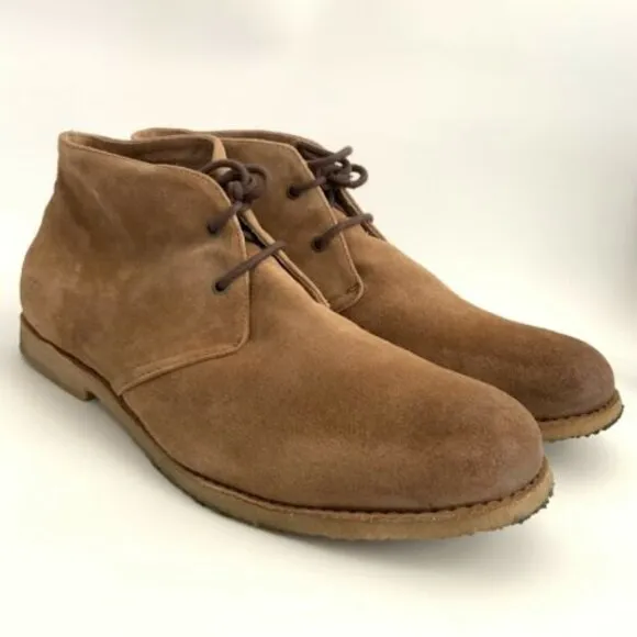 UGG Suede Boots Men Size 15M Lace-up Comfort System Distressed Shoes