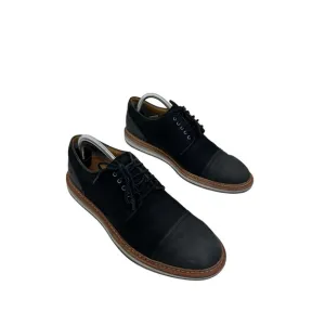 Ugg‎ Warner Cap Toe Oxford Black Leather Lace Up Mens Shoes Size 9