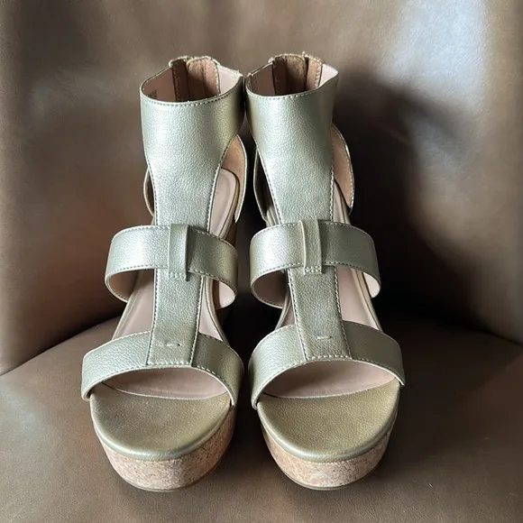 UGG Whitney wedge metallic sandals