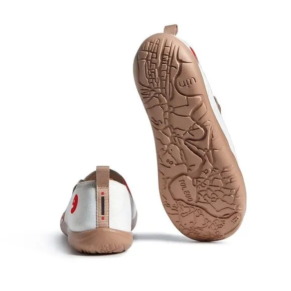 UIN Women's Slip-On Walking Travel comfort Shoes Toledo (PAINTED LILY)