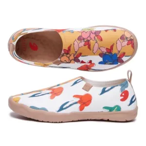 UIN Women's Slip-On Walking Travel comfort Shoes Toledo (PAINTED LILY)