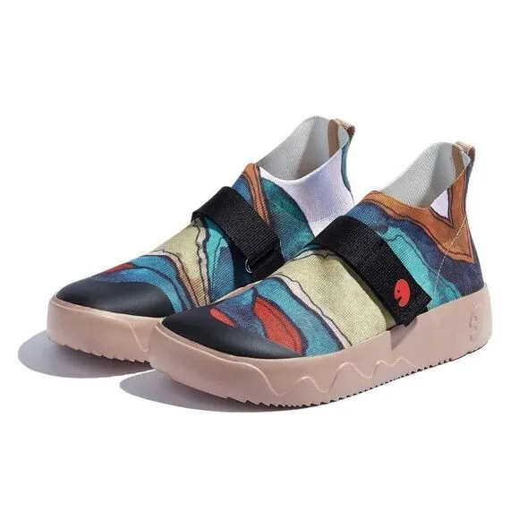 UIN Women's Travel Shoes  Knitted Casual Comfort Sneaker (Rocky Mountain）