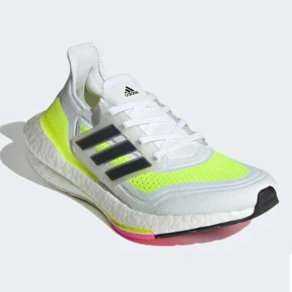 ULTRABOOST 21 NEON SHOES -Size 5.5 US Kids - Size 6 US womens