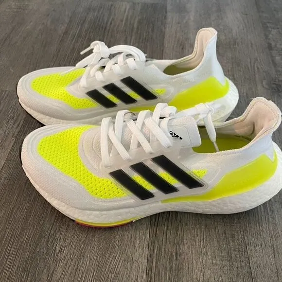 ULTRABOOST 21 NEON SHOES -Size 5.5 US Kids - Size 6 US womens