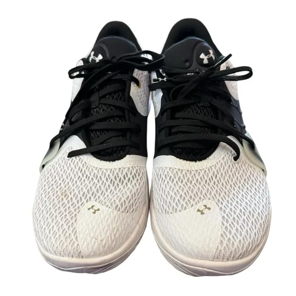 Under Armour Men's Anatomix Spawn 2 Chaos White Black Basketball Sneakers 13