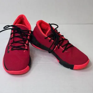 Under Armour UA Curry SC 3Zero 3 GS Red Black Basketball Sneakers Size 5.5Y EUC