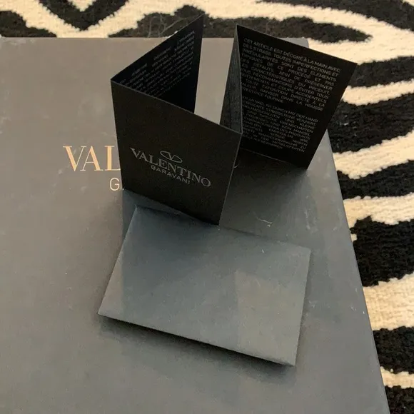 Valentino Rockstud Crystal Leather Ballerina Flat