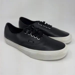 Vans Authentic Decon Snake Skin Black Leather Sneakers Size Men 7 Women 8.5