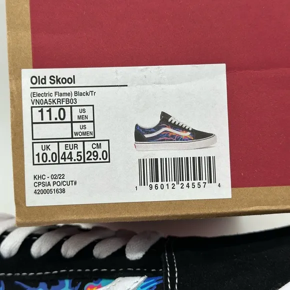 Vans Black Multicolor Sneakers
