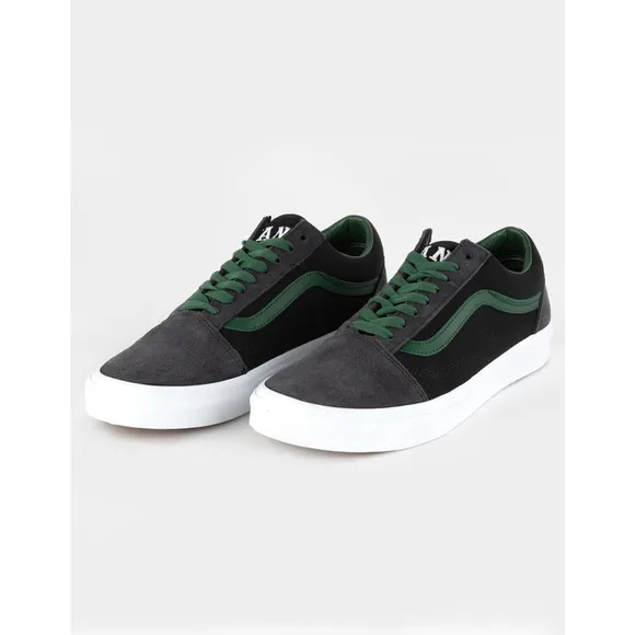 VANS Club Old Skool Shoes Green Gray &amp; Black