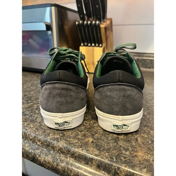 VANS Club Old Skool Shoes Green Gray &amp; Black