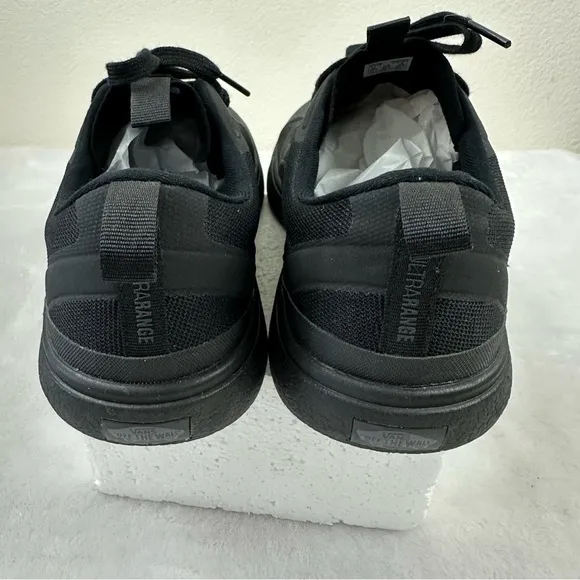 Vans Men Size 11.5 Ultra Range Cush Athletic Shoes All Black Comfort Sneaker