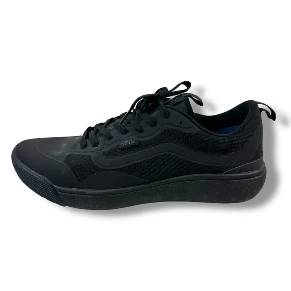 Vans Men Size 11.5 Ultra Range Cush Athletic Shoes All Black Comfort Sneaker