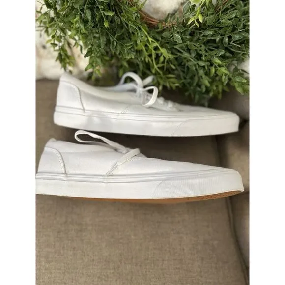 Vans Off The Wall Men's Extreme Sports BMX Size 10 White Canvas Never Worn