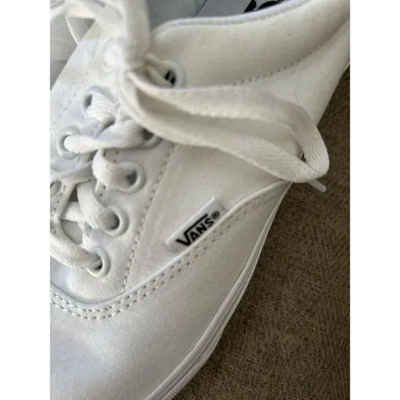Vans Off The Wall Men's Extreme Sports BMX Size 10 White Canvas Never Worn