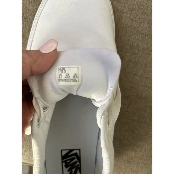 Vans Off The Wall Men's Extreme Sports BMX Size 10 White Canvas Never Worn