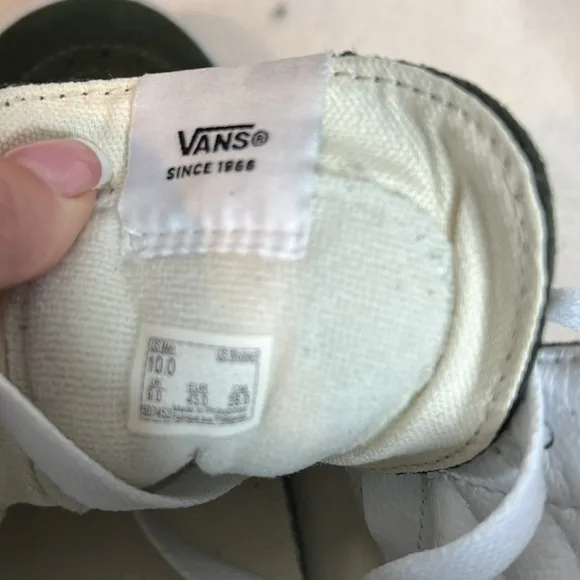 Vans Sk8-Hi Drippy Camo Green/White - Size 10 - High-Top Sneakers
