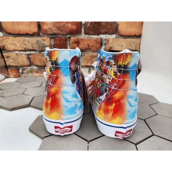 Vans X One Piece Limited Edition SK8 HI Sneakers 'Punk Hazard' Men Size 7 M 8.5w