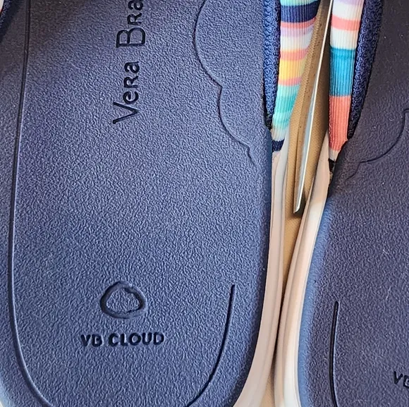 Vera Bradley Cabana Stripe Cloud Sandals