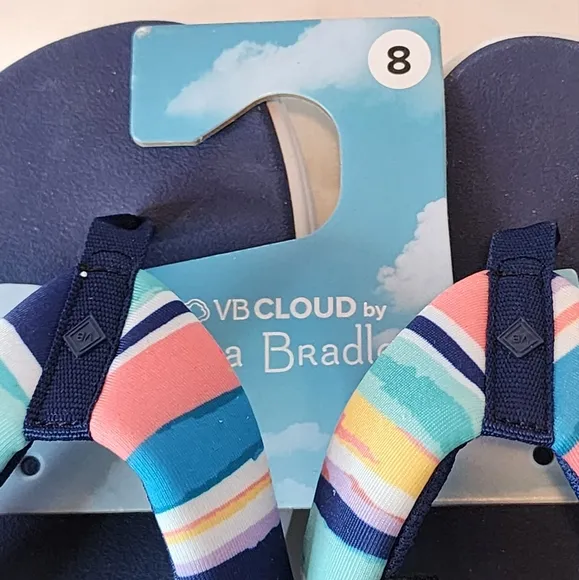 Vera Bradley Cabana Stripe Cloud Sandals