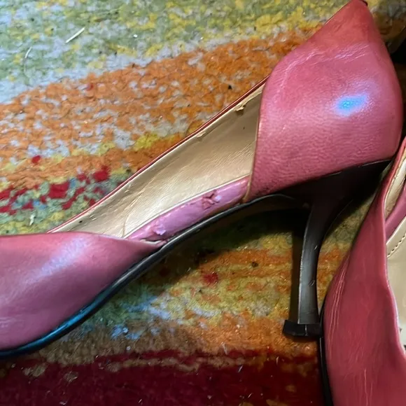 Via Paolina Collection Elegant Pink Leather Women's Shoes SIZE: 12