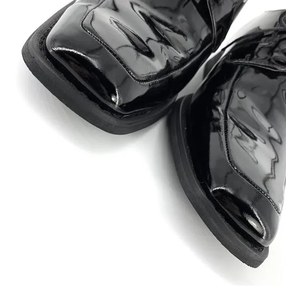 VIA SPIGA Laconi Tuxedo Dress Shoe Black Patent 9.5 D